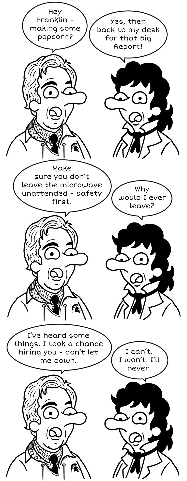 Franklin at the office 1